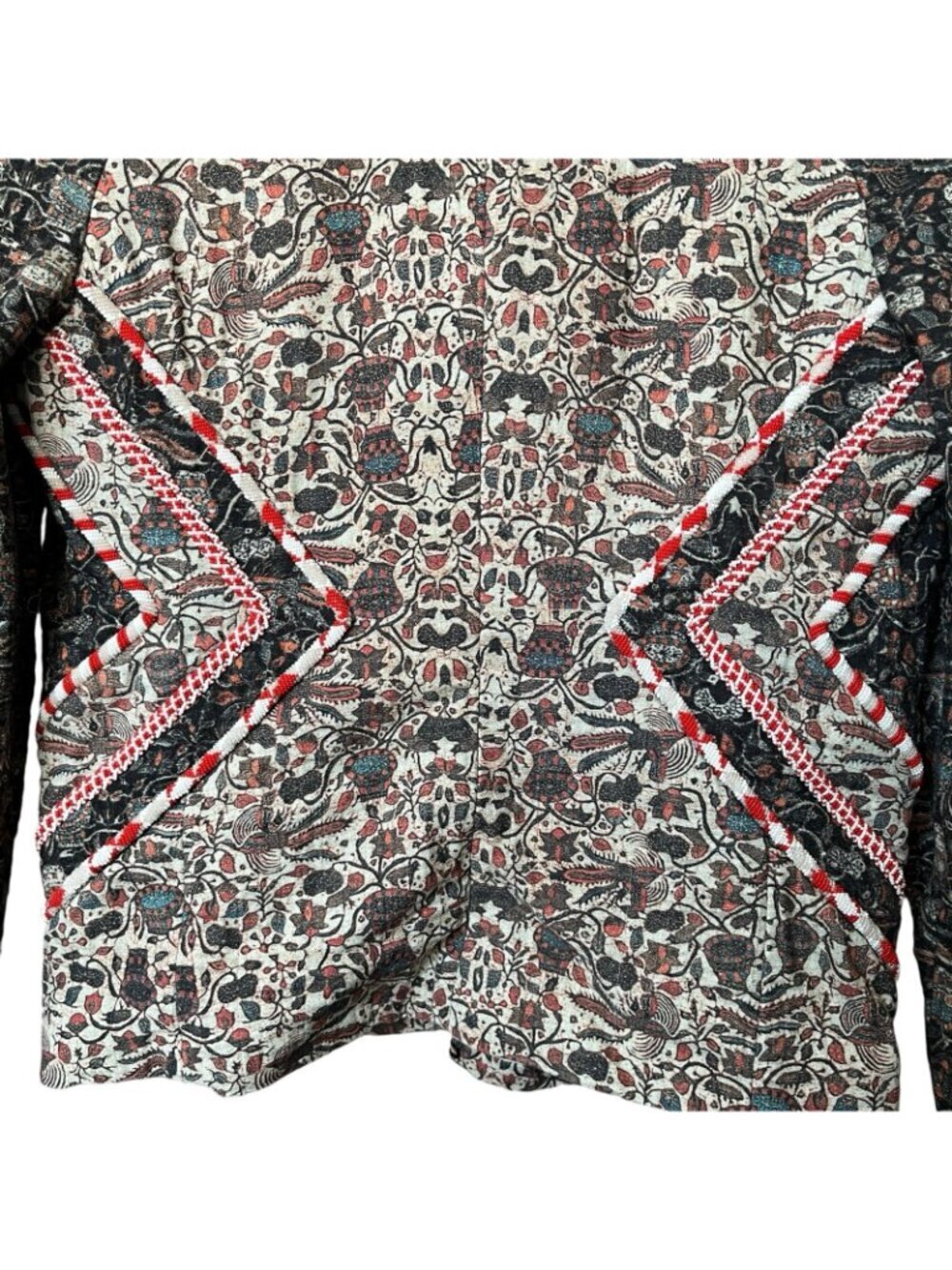 ISABEL MARANT No 1501 Beaded Jacket Floral Liberty Embellished Women SZ 2 - Picture 8 of 13